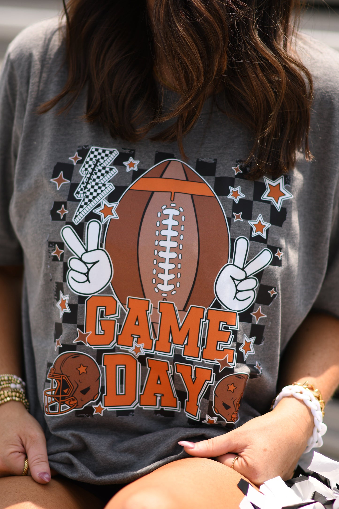 Game Day Football Peace Tee