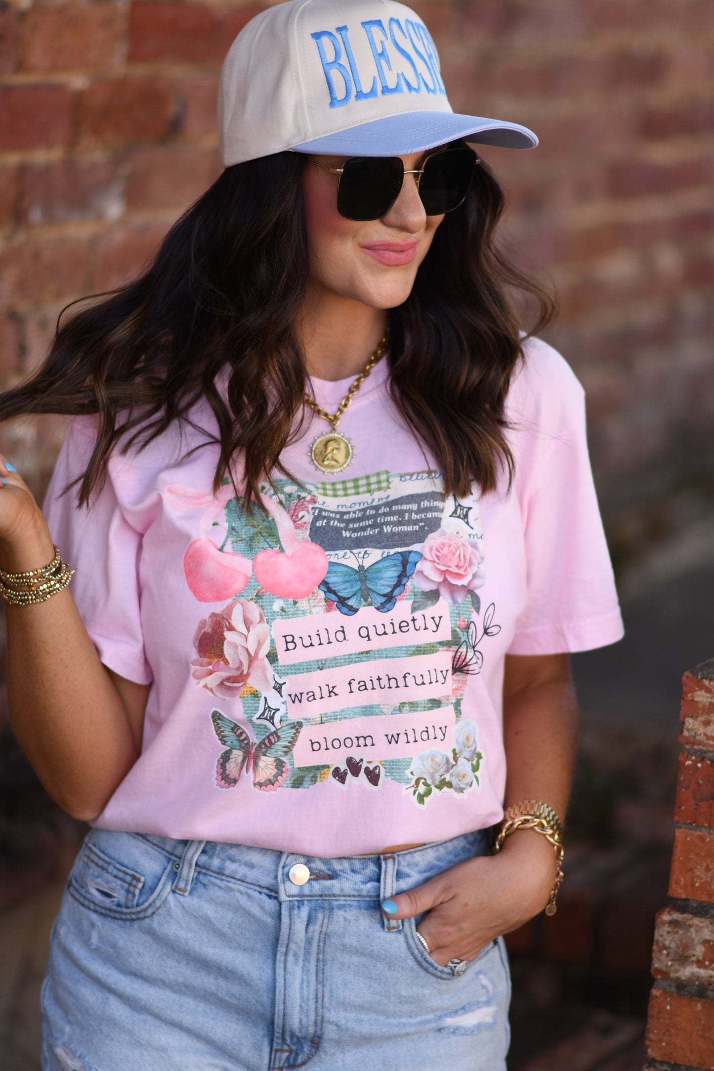 Build Quietly Walk Faithfully Tee