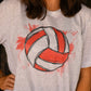 Red Volleyball Splatter Tee