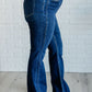 Mavis High Rise Side Seam Detail Flare Jeans