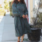 All I Want Hunter Green Plaid Check Woven Pocketed Dress