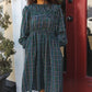 All I Want Hunter Green Plaid Check Woven Pocketed Dress