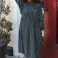 All I Want Hunter Green Plaid Check Woven Pocketed Dress