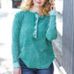 Get Cozy Forest Washed Baby Waffle Henley Top