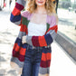 Weekend Ready Multicolor Striped Slouchy Open Cardigan