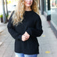 Classy Chic Black Mock Neck Chest Pocket Knit Sweater