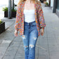 Be Your Best Multicolor Chunky Knit Open Cardigan