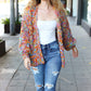 Be Your Best Multicolor Chunky Knit Open Cardigan