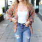 Be Your Best Multicolor Chunky Knit Open Cardigan