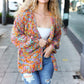 Be Your Best Multicolor Chunky Knit Open Cardigan