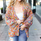 Be Your Best Multicolor Chunky Knit Open Cardigan