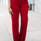 Judy Blue Heart Shaped High Rise Red Straight Leg Jeans