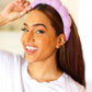 Lavender Terry Cloth Skincare Headband