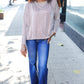 Hello Beautiful Camel Rib Dolman Sweater Top