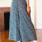 Let's Meet Up Black Animal Print Smocked Waist Palazzo Pants