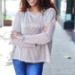 Hello Beautiful Camel Rib Dolman Sweater Top