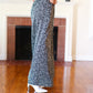 Let's Meet Up Black Animal Print Smocked Waist Palazzo Pants