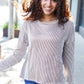 Hello Beautiful Camel Rib Dolman Sweater Top