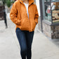 Eyes On You Butterscotch Quilted Puffer Jacket