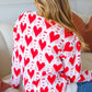 True Hearts Ivory & Red Heart Oversized Sweater