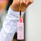 Pink Personal Alarm Flashlight Keychain