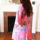 Pink Floral & Animal Print Bell Sleeve Dress