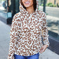 Stand Out Taupe Animal Print Hoodie