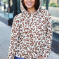 Stand Out Taupe Animal Print Hoodie