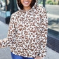 Stand Out Taupe Animal Print Hoodie