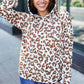 Stand Out Taupe Animal Print Hoodie