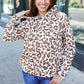 Stand Out Taupe Animal Print Hoodie