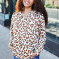 Stand Out Taupe Animal Print Hoodie