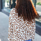 Stand Out Taupe Animal Print Hoodie