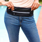 Black Multifunctional Elastic Running Belt