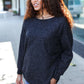 Beautiful You Charcoal Ribbed Brushed Hacci Sweater