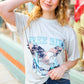 Cut Loose Taupe Free Bird Distressed Graphic Tee