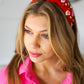 Red Rhinestone & Candy Hearts Top Knot Headband