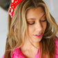 Red Rhinestone & Candy Hearts Top Knot Headband