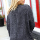 Casual Living Charcoal Melange Hacci Dolman Sweater