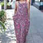 Stand Out Navy Floral Print Baggy Overall Jumpsuit