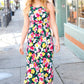 Easy Living Navy Floral Sleeveless Maxi Dress