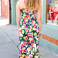 Easy Living Navy Floral Sleeveless Maxi Dress