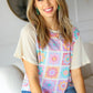 Everyday Oatmeal Flower Power Print Top