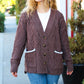 You've Got It Brown Button Down Boyfriend Cardigan