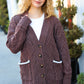 You've Got It Brown Button Down Boyfriend Cardigan