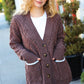 You've Got It Brown Button Down Boyfriend Cardigan