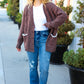 You've Got It Brown Button Down Boyfriend Cardigan