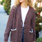 You've Got It Brown Button Down Boyfriend Cardigan