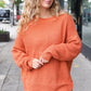 Autumn Vibes Pumpkin Asymmetrical Knit Sweater