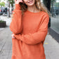 Autumn Vibes Pumpkin Asymmetrical Knit Sweater